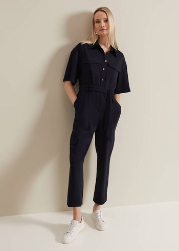 Phase Eight Tallulah Utility Jumpsuit Navy Canada | GZBKJI-821